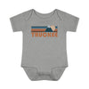 Truckee Baby Bodysuit - Retro Mountain Truckee, California Baby Bodysuit