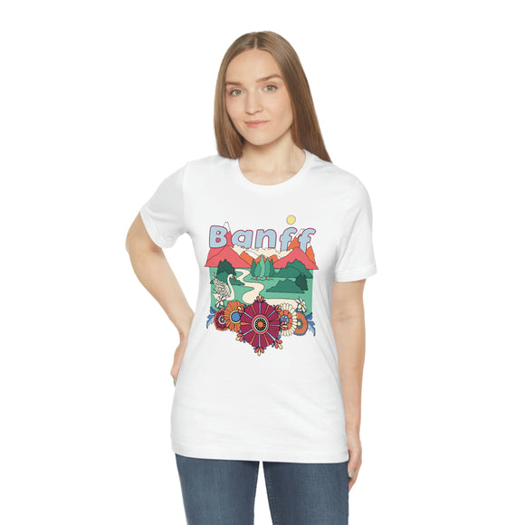 Banff Shirt, Canada Retro T-Shirt, Hippie Style Canada tee, Banff Mountain Shirt