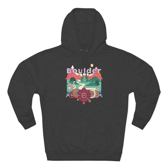 Premium Boulder, Colorado Hoodie - Boho Unisex Sweatshirt