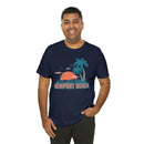 Newport Beach, California T-Shirt - Retro Palm Tree & Beach Unisex Newport Beach Shirt-92