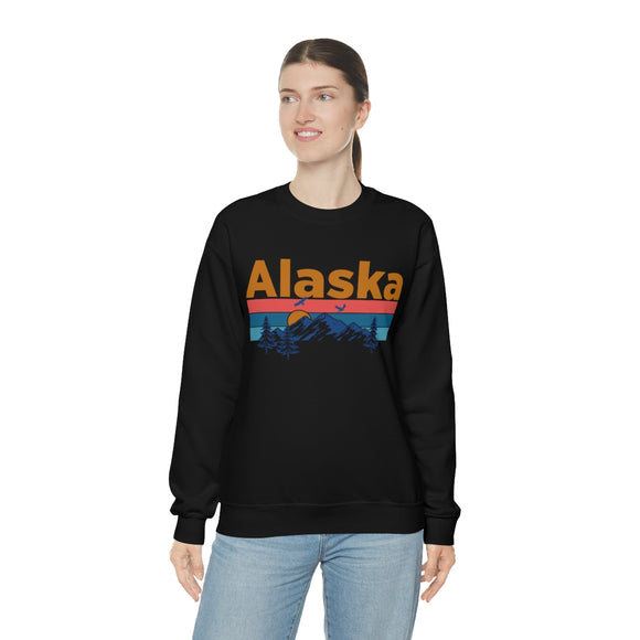 Alaska Sweatshirt - Mountain & Birds Unisex