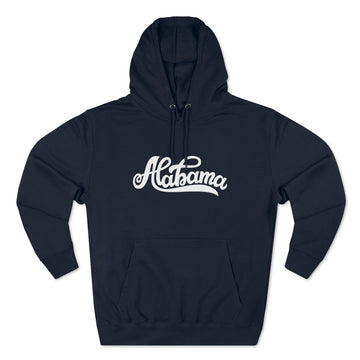 Buy navy Premium Alabama Hoodie - Script Unisex Sweatshirt