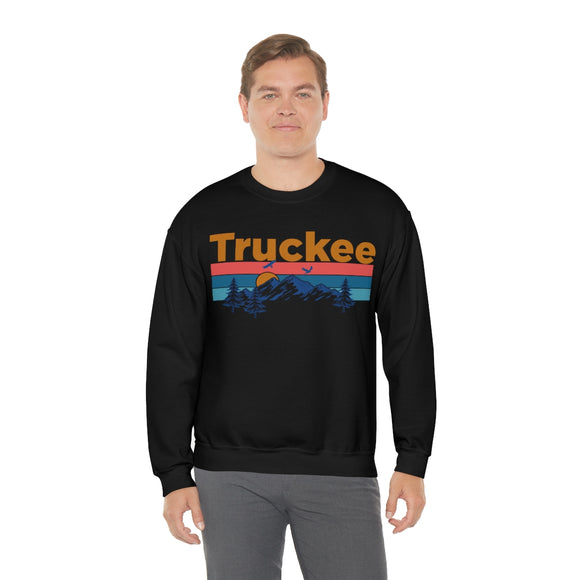 Truckee, California Sweatshirt - Mountain & Birds Unisex