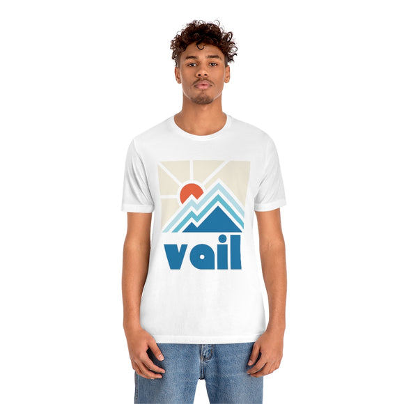 Vail Shirt, Colorado Retro T-Shirt, Colorful Colorado tee, Vail Mountain Shirt