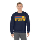 Atlanta, Georgia Crewneck Sweatshirt - Retro Sunset Unisex-28