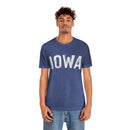 Iowa T-Shirt - Paint Text Unisex Iowa Shirt-3