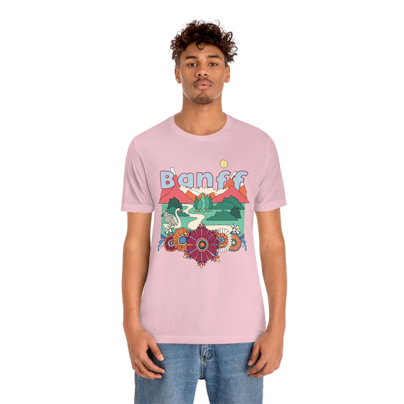 Banff Shirt, Canada Retro T-Shirt, Hippie Style Canada tee, Banff Mountain Shirt