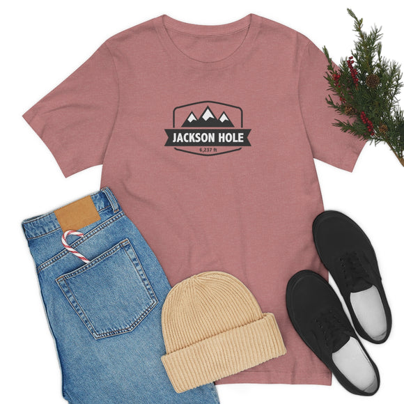 Jackson Hole, Wyoming T-Shirt - Altitude Badge Unisex Jackson Hole Shirt