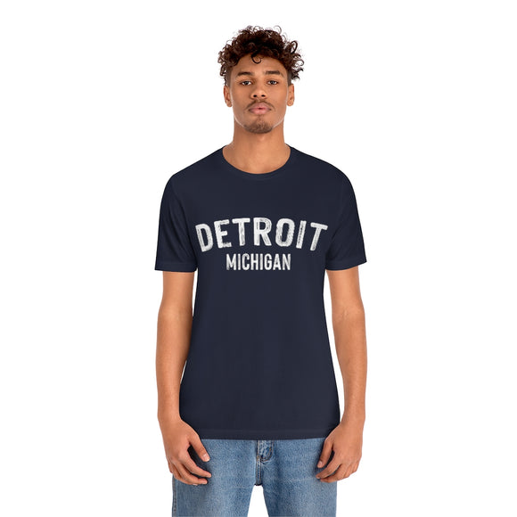 Detroit, Michigan Shirt - Paint Text Unisex Detroit T-Shirt