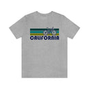 California T-Shirt - Retro Mountain Bike Adult Unisex California T Shirt-1