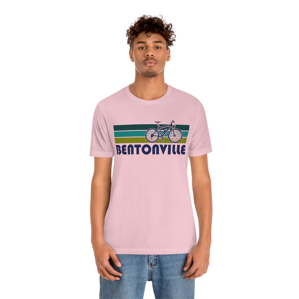 Bentonville T-Shirt - Retro Mountain Bike Adult Unisex Bentonville, Arkansas T Shirt