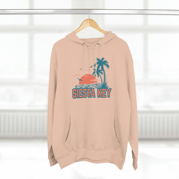 Premium Siesta Key, Florida Hoodie - Palm Tree Unisex Sweatshirt