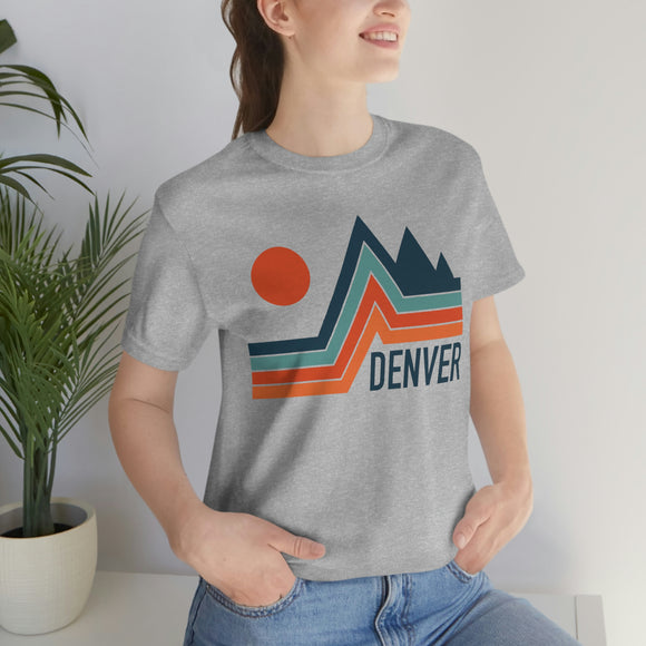 Denver, Colorado T-Shirt - Retro Mountain Unisex Denver Shirt