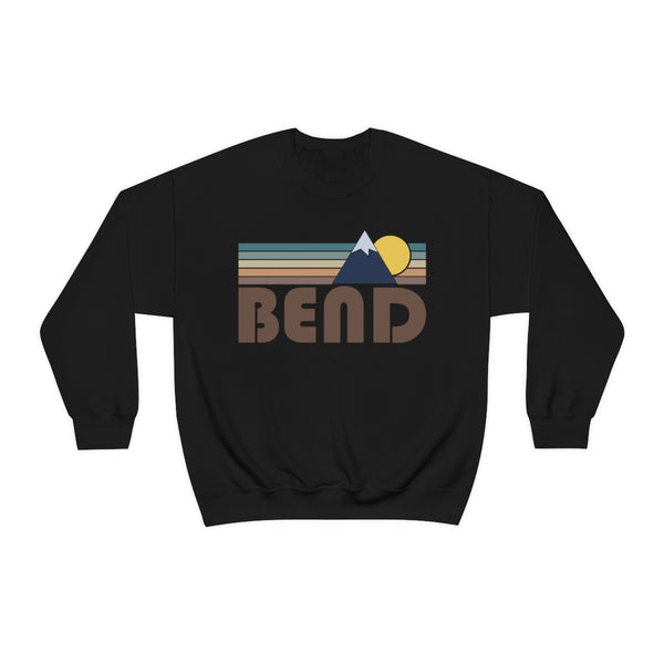 Bend, Oregon Sweatshirt - Fall Retro Mountain Unisex Crewneck Bend Sweatshirt