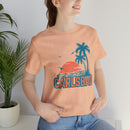 Carlsbad, California T-Shirt - Retro Palm Tree & Beach Unisex Carlsbad Shirt-45