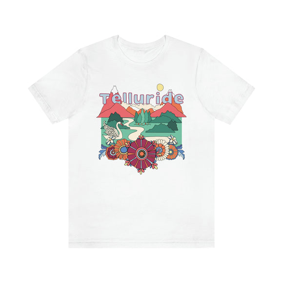 Telluride Shirt, Colorado Retro T-Shirt, Hippie Style Colorado tee, Telluride Mountain Shirt