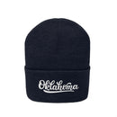 Oklahoma Beanie - Adult Hand Lettered Embroidered Oklahoma Knit Hat-10