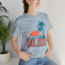 Biloxi, Mississippi T-Shirt - Retro Palm Tree & Beach Unisex Biloxi Shirt-69