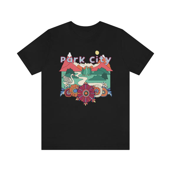 Park City T-Shirt - Retro Mountain / Hippie Style Park City, Utah Shirt
