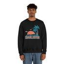 Charleston, South Carolina Sweatshirt - Unisex Retro Palm Tree Crewneck Charleston Sweatshirt-22