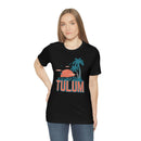 Tulum, Mexico T-Shirt - Retro Palm Tree & Beach Unisex Tulum Shirt-13
