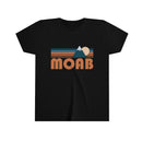 Moab Youth T-Shirt - Retro Mountain Utah Kid's TShirt-3