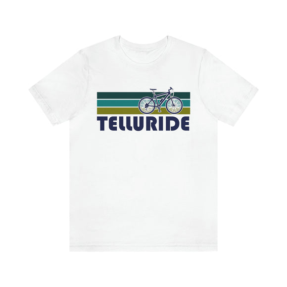 Telluride T-Shirt - Retro Mountain Bike Adult Unisex Telluride, Colorado T Shirt