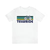 Telluride T-Shirt - Retro Mountain Bike Adult Unisex Telluride, Colorado T Shirt