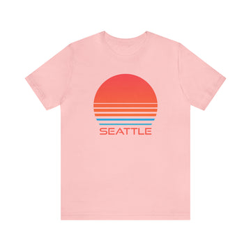 Buy pink Seattle, Washington T-Shirt - Retro 80s Unisex Seattle Shirt