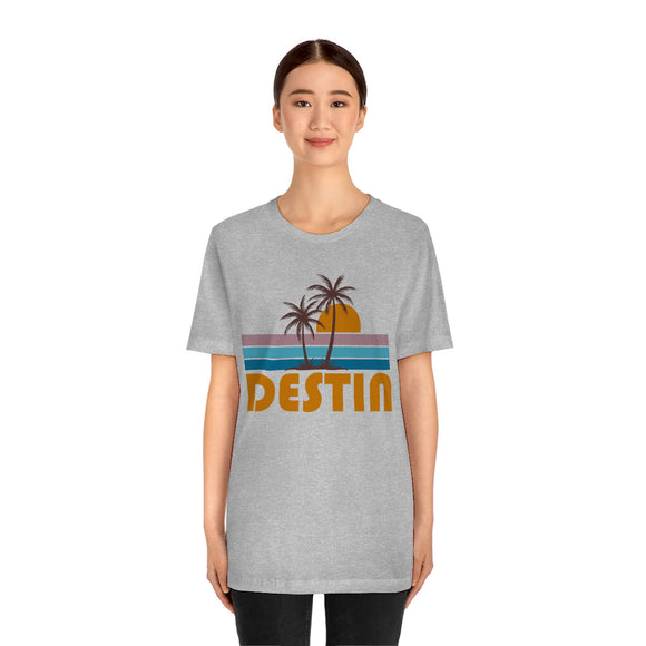 Destin, Florida T-Shirt - Retro Palm Tree Unisex Destin Shirt