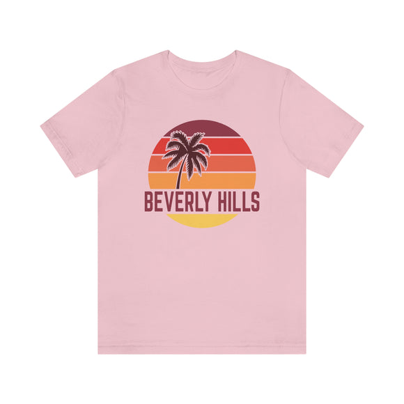 Beverly Hills, California T-Shirt - Retro Palm Tree Unisex Beverly Hills Shirt