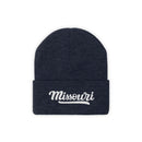 Missouri Beanie - Adult Hand Lettered Embroidered Missouri Knit Hat-9