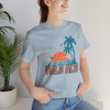 Palo Alto, California T-Shirt - Retro Palm Tree & Beach Unisex Palo Alto Shirt