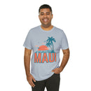 Maui, Hawaii T-Shirt - Retro Palm Tree & Beach Unisex Maui Shirt-56