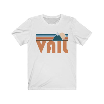 Vail, Colorado T-Shirt - Retro Mountain Adult Unisex Vail T Shirt - 0
