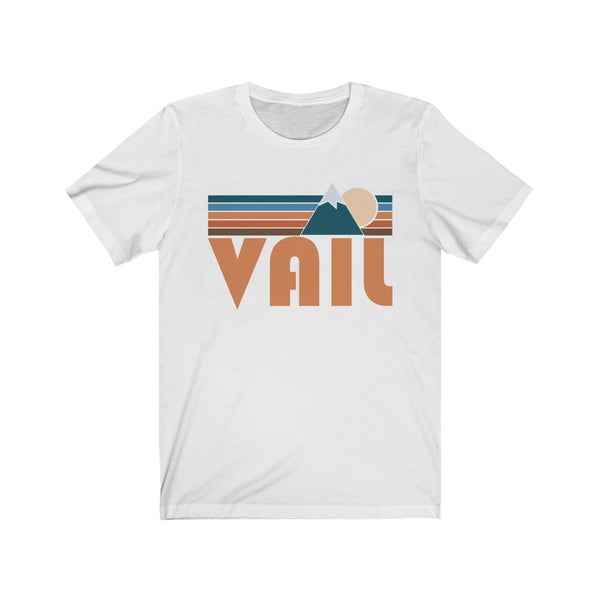 Vail, Colorado T-Shirt - Retro Mountain Adult Unisex Vail T Shirt