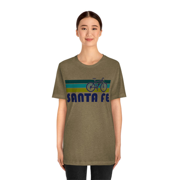 Santa Fe T-Shirt - Retro Mountain Bike Adult Unisex Santa Fe, New Mexico T Shirt