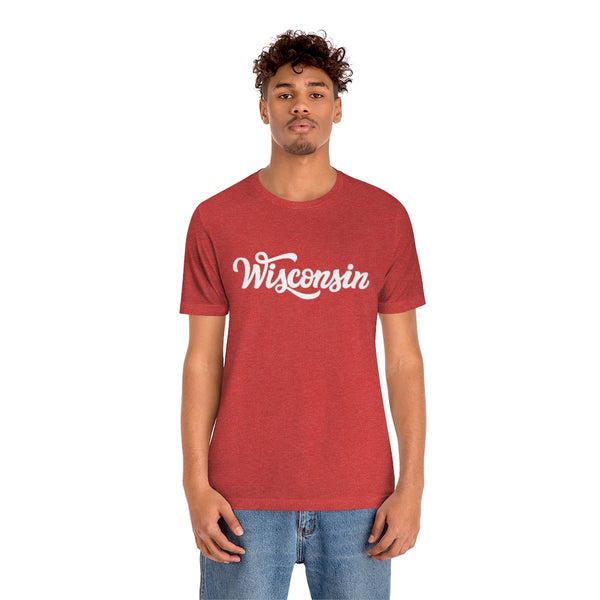 Wisconsin T-Shirt - Hand Lettered Unisex Wisconsin Shirt