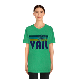 Vail T-Shirt - Retro Mountain Bike Adult Unisex Vail, Colorado T Shirt