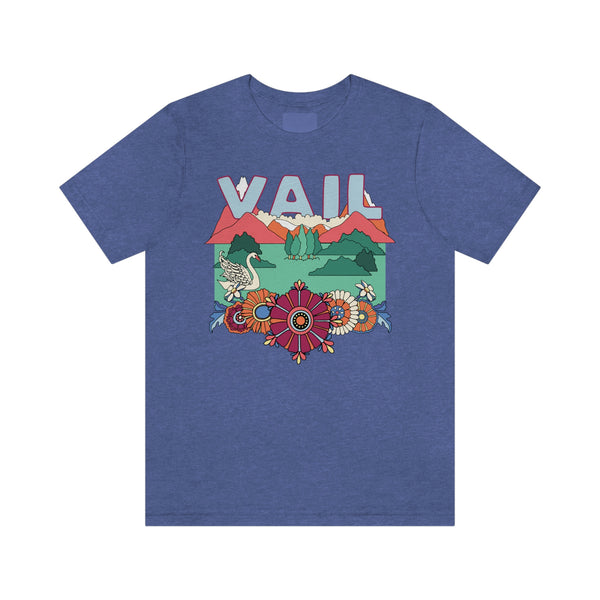 Vail Shirt, Colorado Retro T-Shirt, Hippie Style Colorado tee, Vail Mountain Shirt
