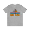 Del Mar, California T-Shirt - Retro Palm Tree Unisex Del Mar Shirt