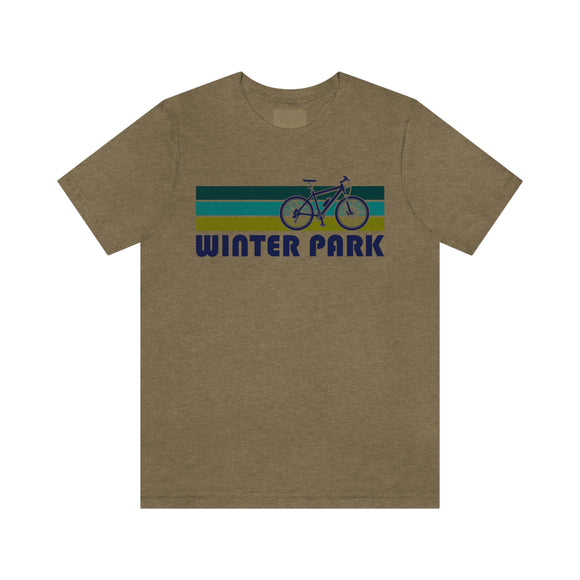 Winter Park T-Shirt - Retro Mountain Bike Adult Unisex Winter Park, Colorado T Shirt