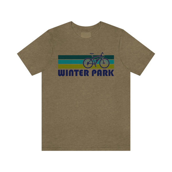 Winter Park T-Shirt - Retro Mountain Bike Adult Unisex Winter Park, Colorado T Shirt