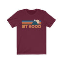 Mount Hood, Oregon T-Shirt - Retro Mountain Adult Unisex Mount Hood T Shirt-7