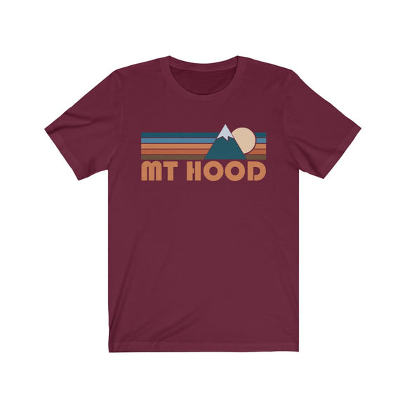 Mount Hood, Oregon T-Shirt - Retro Mountain Adult Unisex Mount Hood T Shirt