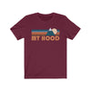 Mount Hood, Oregon T-Shirt - Retro Mountain Adult Unisex Mount Hood T Shirt