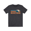 Montana T-Shirt - Retro Mountain Adult Unisex Montana T Shirt