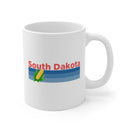 South Dakota Camp Mug - Ceramic Retro Corn South Dakota Mug-1