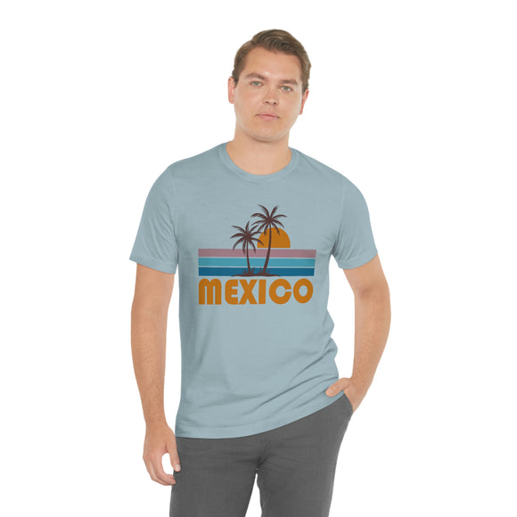 Mexico T-Shirt - Retro Palm Tree Unisex Mexico Shirt