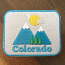 Colorado Iron-on Patch - Bluebird Mountain 100% Embroidered Sew or Iron-on Colorado Patch (2.5 inches x 2 inches)-2